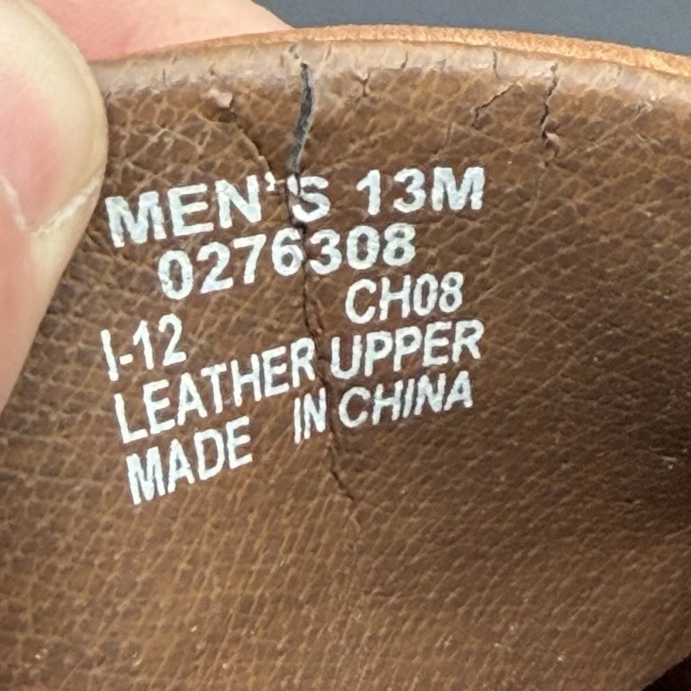 Sperry Top Spider Dark Tan Billfish 2 Eye Boat Shoes 0276308 Men's Size 13